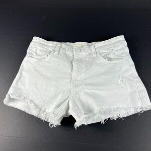Kut From The Kloth Jean Shorts Womens 32* Jane High Rise White Denim Jorts Tag 6